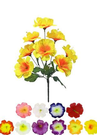 Искуственные цветы (10шт) Букет мальвы "Житомир", 9 голов, 370...