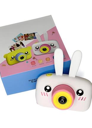 Детский фотоаппарат baby photo camera rabbit фотокамера с авто...