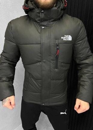 Куртка the north face  олива  вт0481