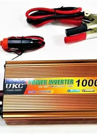 Перетворювач інвертер AC/DC 1000Вт 24В UKC SSK-1000W 71961