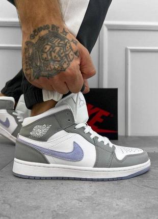 Кроссовки nike air jordan retro grey/white вт7648