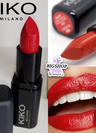 Помада kiko milano #453 vibrant red smart fusion lipstick звол...