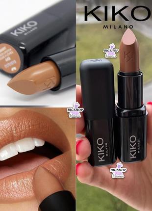 Помада kiko milano #449  latte smart fusion lipstick зволожуюч...