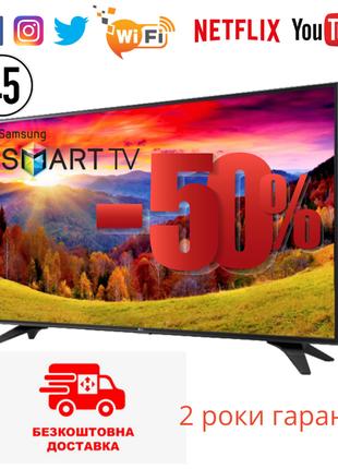 Телевизор Samsung Smart TV 45* Android 13.0 ULTRA HD, 4K, WIFI...