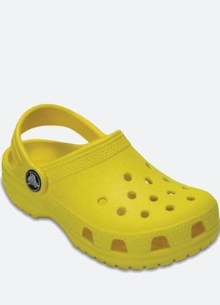 Кроксы сабо жёлтые как новые crocs classic clog 204536 lemon о...