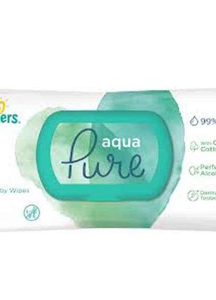 Серветки вологі дитячі Aqua Pure 48шт ТМ Pampers