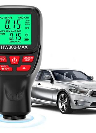 Толщиномер краски для авто HW300-MAX Измеритель толщины покрыт...