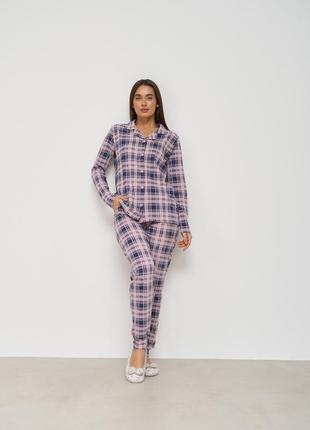 Женская пижама  с кофтой  на пуговицах nicoletta  96694