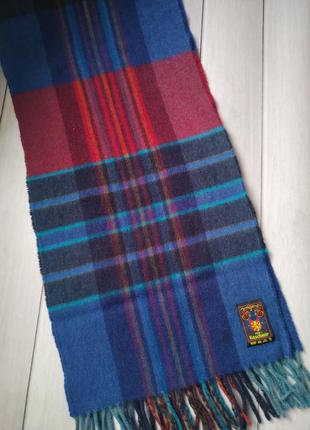 Кашемировый зимний шарф с кисточками