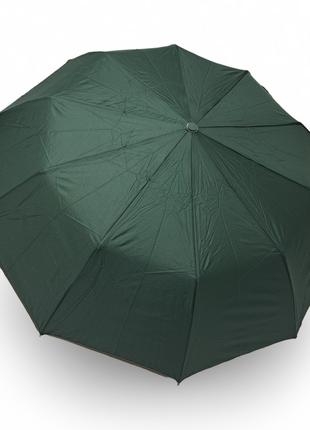 Жіноча парасолька Bellissimo зелена напівавтомат на 10 спиць #...