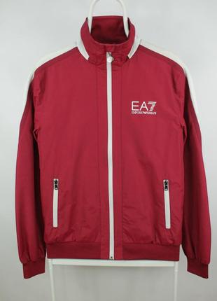 Легкая куртка ветровка emporio armani full zip red windbreaker...