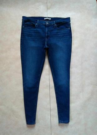 Брендовые джинсы скинни с высокой талией levis, 18 размер. ори...