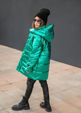 Объемная подростковая куртка на девочку