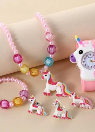 Часы единорог unicorn с набором украшений