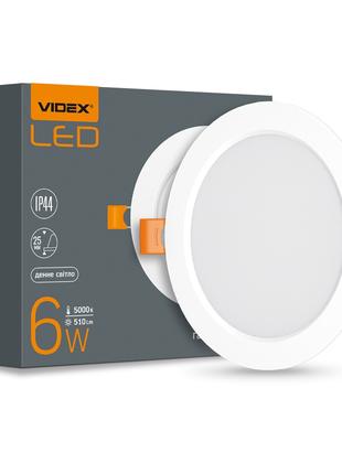 LED Панель врізна кругла 6W 5000К VL-DLBR-065 Videx
