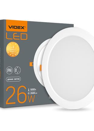 LED Панель врізна кругла 26W 5000К VL-DLBR-265 Videx