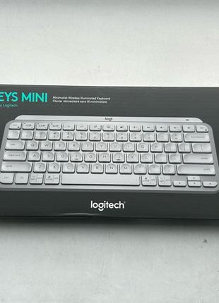 Безпровідна клавіатура Logitech MX Keys Mini (Pale Gray) US.ANSI