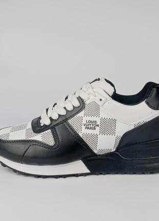 Кросівки для підлітка (чоловічі) чорно-білі брендові. louis vu...