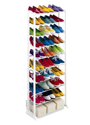 Полка для обуви amazing shoe rack на 30 пар