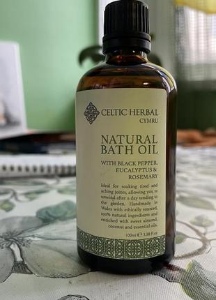 Натуральное масло  celtic herbal для ванн с черным перцем,эвка...