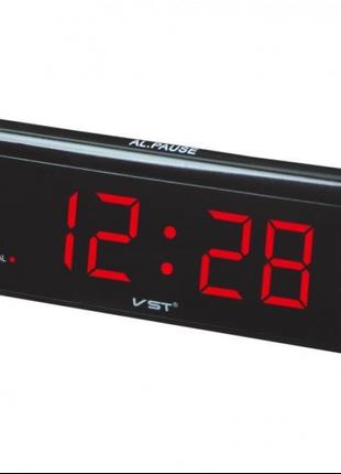 Электронные проводные цифровые часы VST 730 от сети 220 Красна...