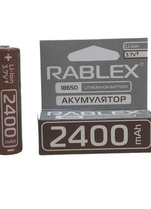 Аккумулятор Rablex 18650 li-ion 2400 mah, литий-ионный аккумул...