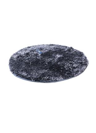 Круглый коврик для ванной из микрофибры 80 см темно-серый Lidl