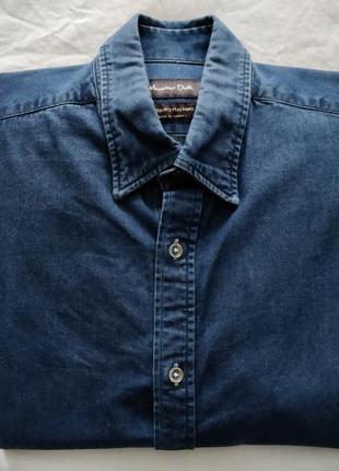 Massimo dutti мужская джинсовая рубашка