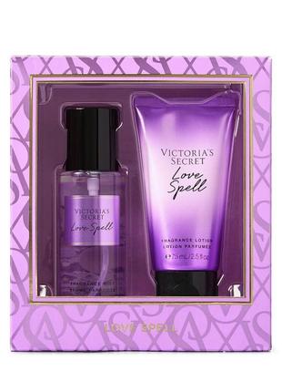 Парфюмированный набор victoria’s secret love spell duo