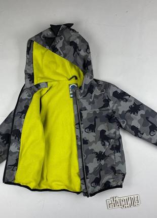 Куртка ветровка дождевик на флисе 110-116см