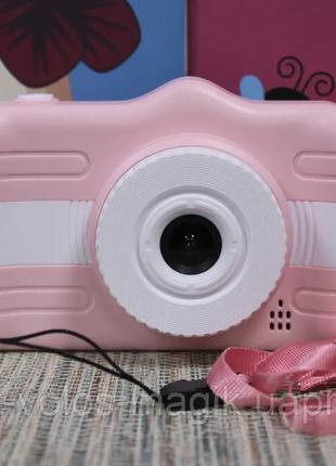 Цифровий дитячий фотоапарат Kids camera рожевий