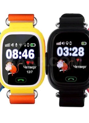 Смарт-часы детские UWatch Q90 GPS контроль звонки сообщения SOS W