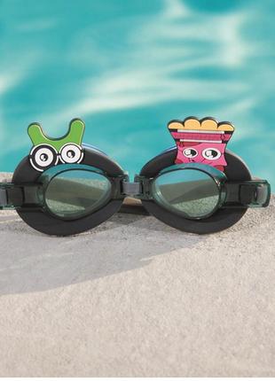 Детские очки для плавания bestway 21080 (черные)