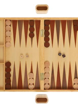 Классическая деревянная настольная игра "Нарды" 38х38 см (W3820)