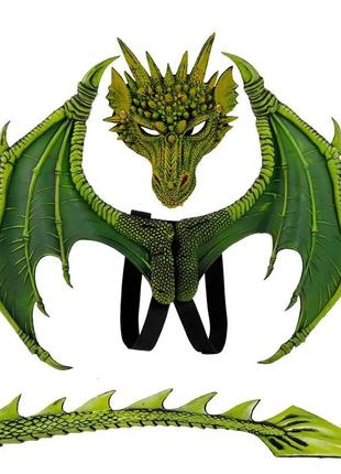 Костюм дракона зеленый