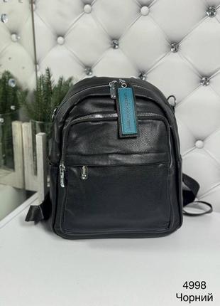 Женский стильный качественный рюкзак сумка для девушек черный