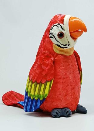 Мягкая игрушка повторюшка Shantou Попугай красный 25 см K4107-1