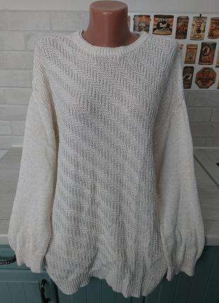 Красивый женский свитер большой размер батал 50 /52/54 кофта д...