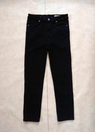 Брендовые прямые джинсы с высокой талией m&s, 14 размер.