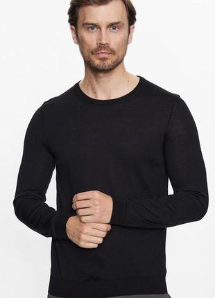 Стильний светр, джемпер поло slim-fit sweater in wool yarn