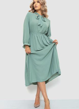 Платье нарядное, цвет оливковый, размер S-M, 204R601