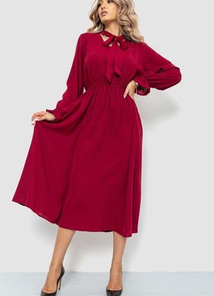 Платье нарядное, цвет бордовый, размер S-M, 204R601