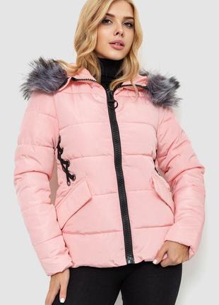 Куртка женская демисезонная, цвет розовый, размер M, 235R7282