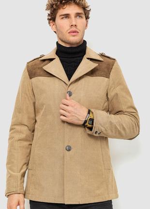 Пиджак мужской, цвет темно-бежевый, размер M, 182R15170
