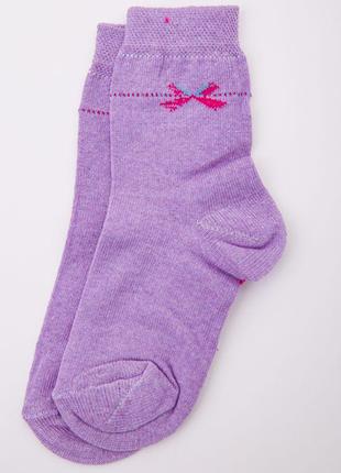 Детские носки для девочек, сиреневого цвета, размер 4-5 лет, 1...