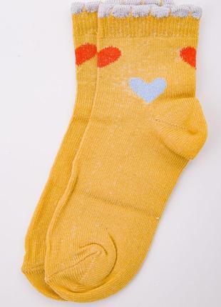 Хлопковые детские носки, горчичного цвета, размер 3-4 года, 16...