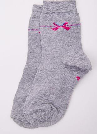 Детские носки для девочек, серого цвета, размер 4-5 лет, 167R620