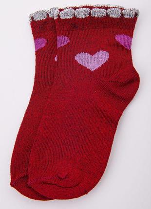 Хлопковые детские носки, бордового цвета, размер 3-4 года, 167...