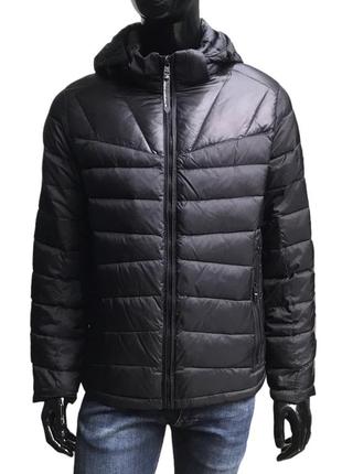 Куртка мужская/ еврозима +10 -5/ черная/ короткая/ люкс качества