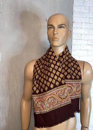 Мужской шерстяной шарф винтажный шарф шерсть чехослователя